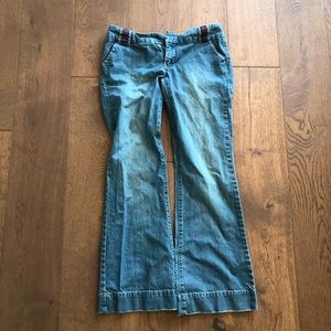 Tara Jarmon purple trim jeans